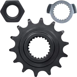 Pinhão de transmissão relação 14 dentes 428 YS250 FZ250 Fazer 2006 em diante XTZ250 Lander 2007 a 2008 com porca e trava