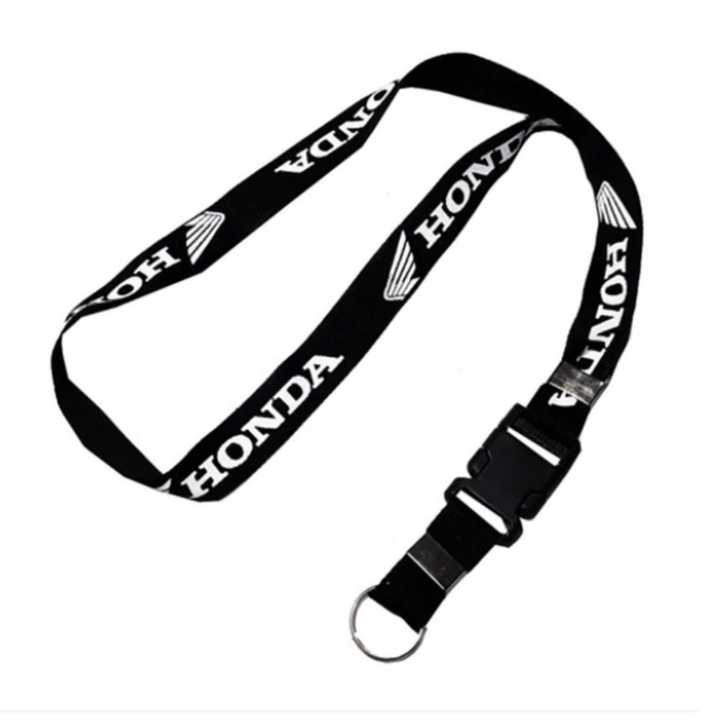 Chaveiro Honda Moto Cordão Tirante Pescoço Crachá Fecho Engate Rápido Motoboy - Envio Imediato