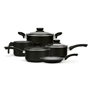 Jogo De Panela Panelux Maximum Stone Preto Antiaderente 5pçs em Oferta na Shopee