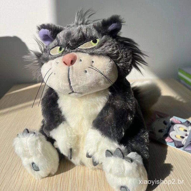 60cm Engraçado Lúcifer Cat Doll Plush Toy Bad Cat Pelúcia animais brinquedos infantil Presente de Aniversário de Menina
