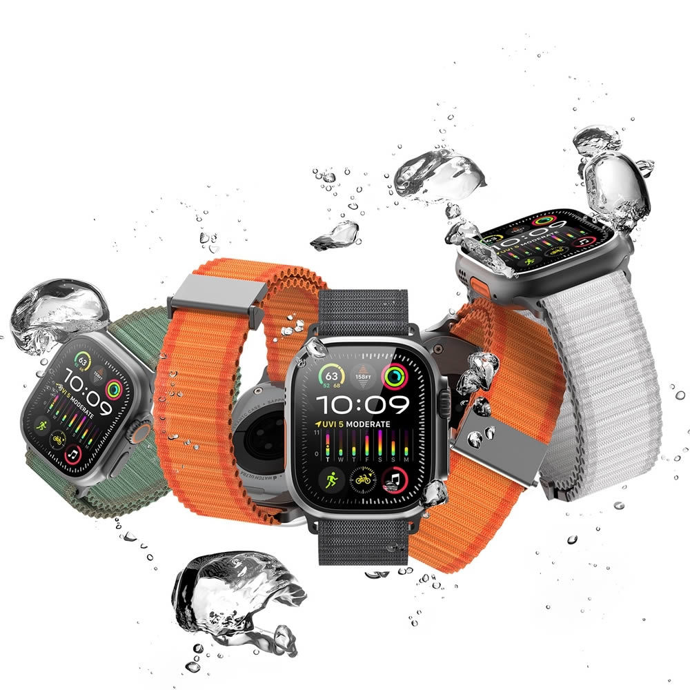 Pulseira Ondas Nylon LTimports P/ Apple Watch Ultra 49mm 3/2/1 Watch 46mm 11/10 