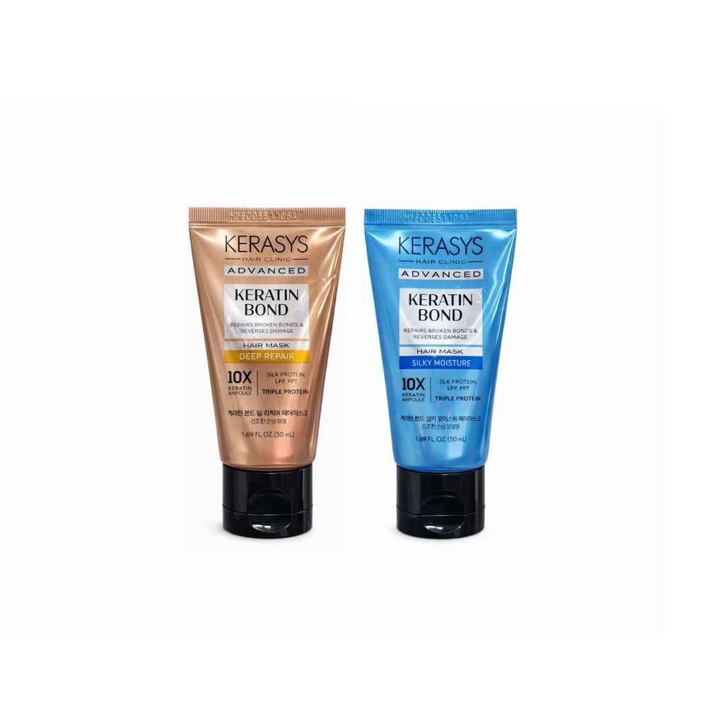 Kerasys Keratin Bond Kit ( Trat. Deep Repair + Trat. Silk Moisture) 50ml