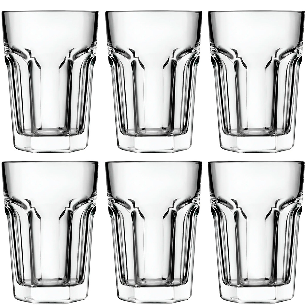 Jogo De Copos De Vidro 525ml Jade Original Line 6 Unidades