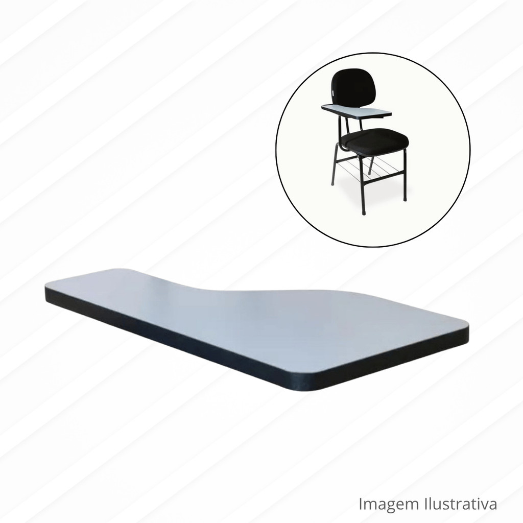 Prancheta Escolar para Cadeira Universitária em MDF Resistente