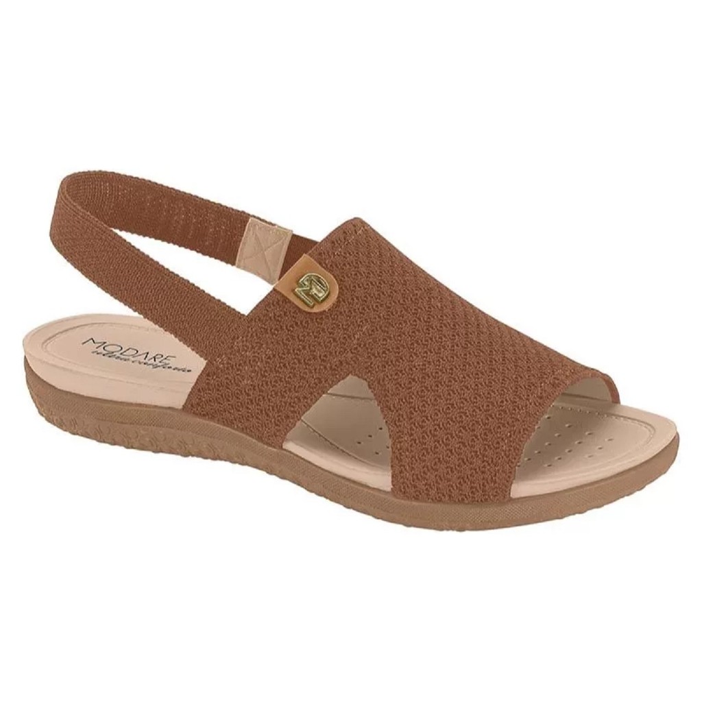 Sandalia Modare Tricot Calce Facil + Ajuste Elastico