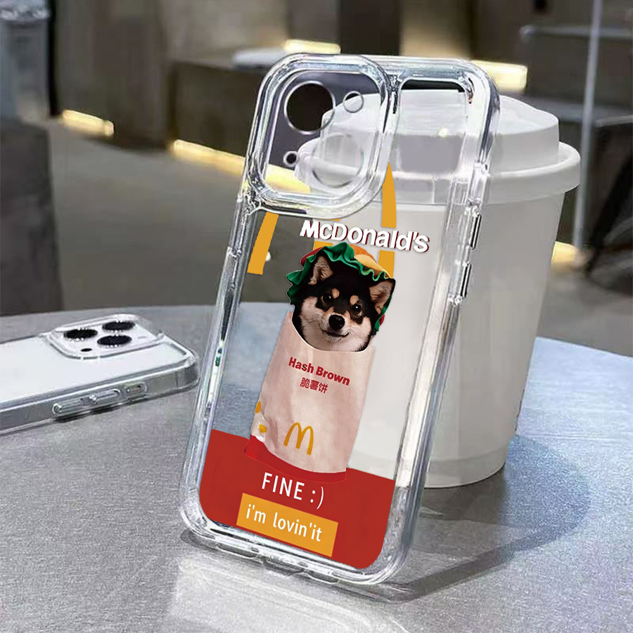 Softcase Samsung Hambúrguer Cão Para A15 A55 A54 A35 A05S A14 A34 A05 A03 S20 S21 S23 FE S24 S23 S25 ULTRA M53 M23 Caso