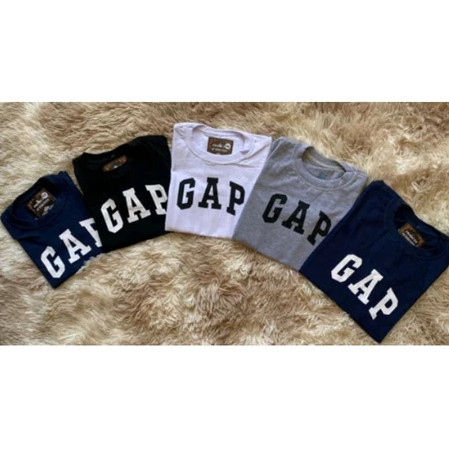 Camiseta Infantil Gap Básica Algodão Camisa Premium de Criança Confortável Blusinha de Menina GAP