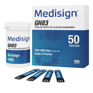 Fitas de Glicose Medisign GH83 Tiras de Glicemia Envio Imediato em Oferta na Shopee