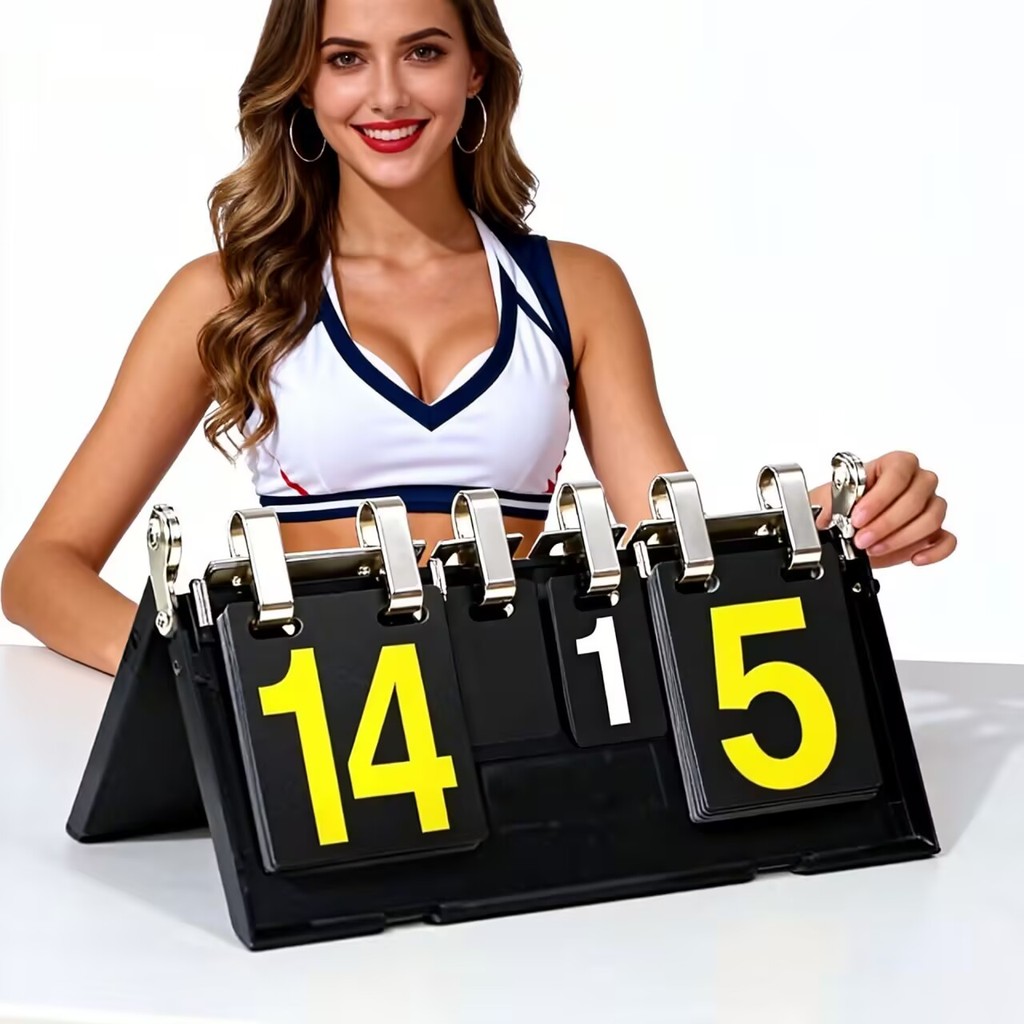 Placar De Mesa Pontuação Contador Marcador Jogo Dobrável Utilidades Vôlei/Tênis/Futebol/Badminton/Basquete/Tênis de mesa