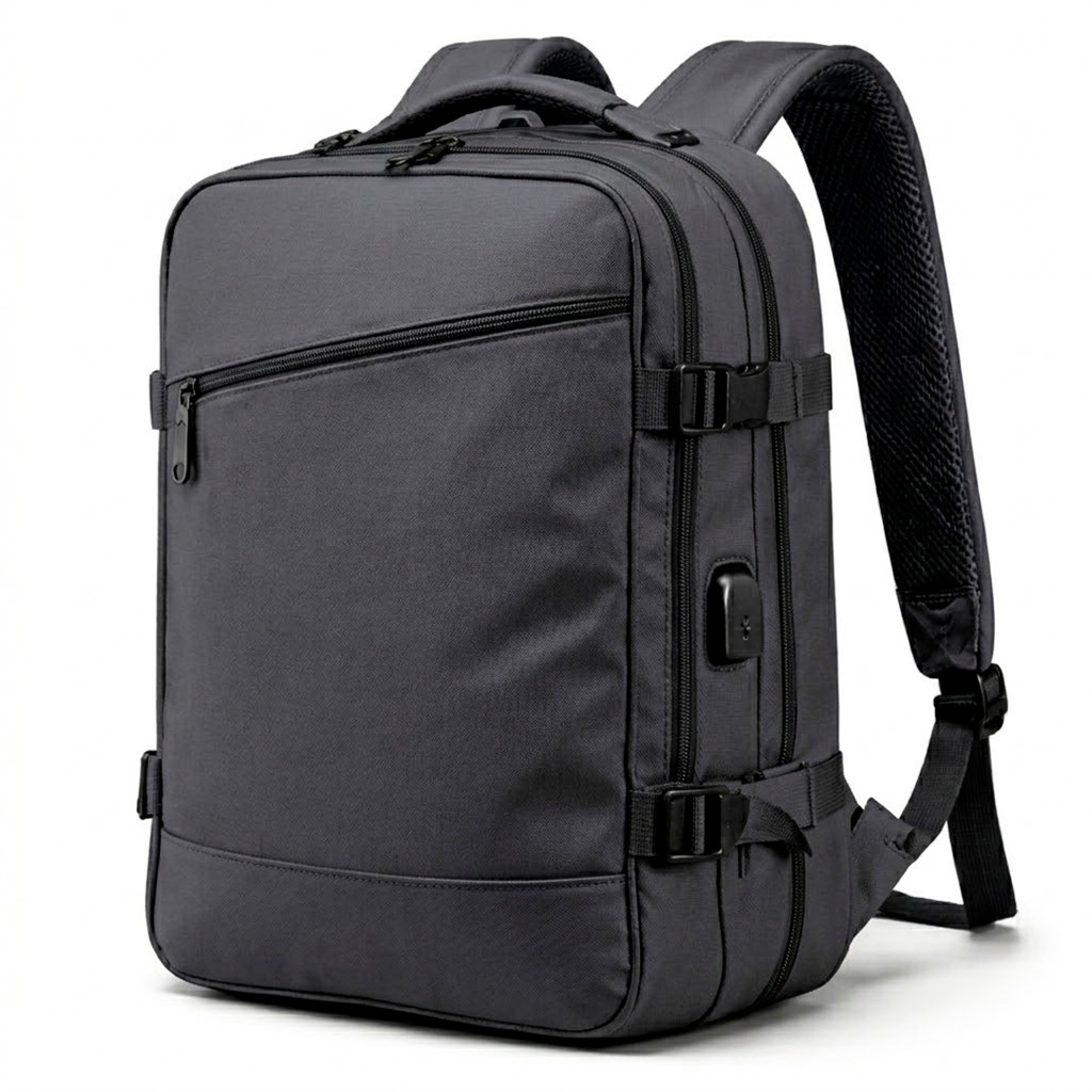 Mochila Profissional com Abertura 180° Porta Notebook e USB Integrado