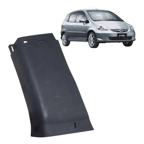 Moldura Soleira Traseira Esquerda Honda Fit Lx 2003 2008 1.4 Preto