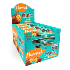 Bombom Zero Açucar Chocolate ao Leite Mini Recheado com Doce de Coco Chocolate Cacau 16 Unidades