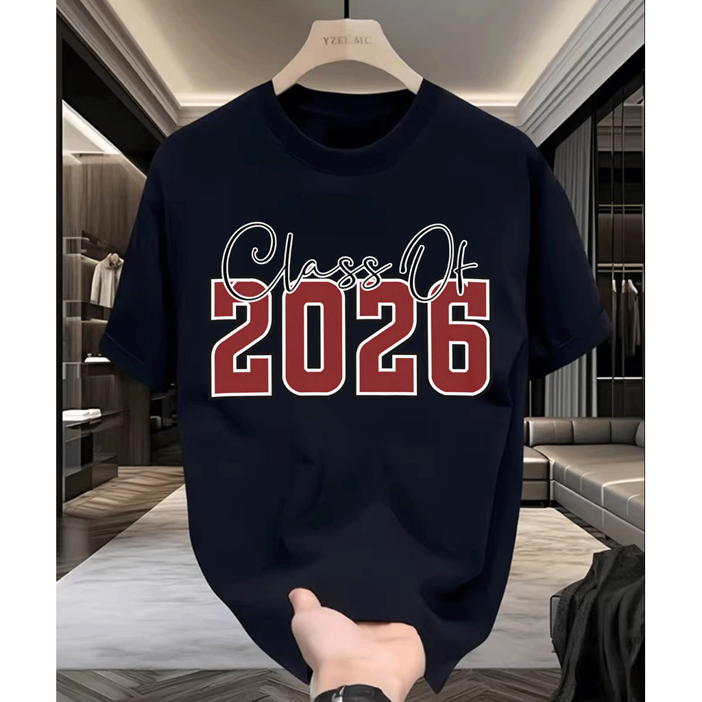 Camiseta Feminina Com Letras Class Of 2026 Moda Feminina Confortável Estilosa Linda Tendência