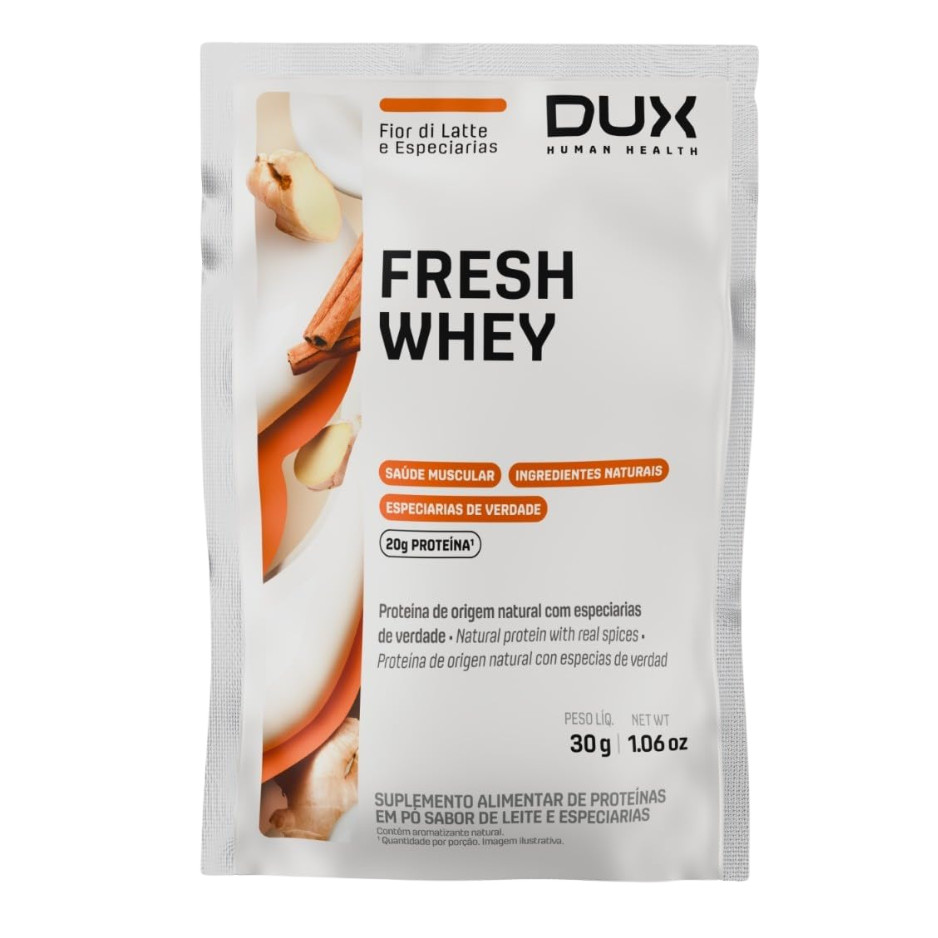 SACHE FRESH WHEY DUX FIOR DI LATTE E ESPECIARIAS (GENGIBRE E CANELA)