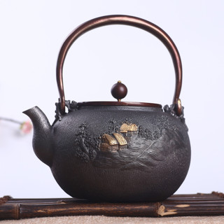 Yamakami fazenda chaleira de ferro estilo japonês bule de ferro fundido artesanal Retro chaleira não revestido Original 
