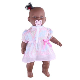 Boneca Negra Baby By Milk em Oferta na Shopee