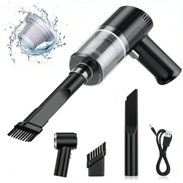 Aspirador e Soprador De pó Portátil Automotivo e Casa Potente Recarregável 3 em 1