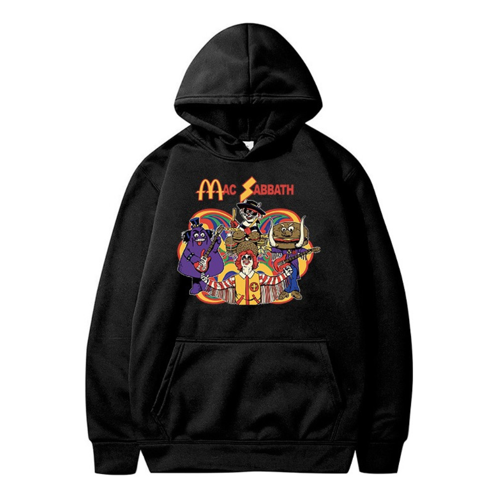 Moletom Canguru Mac Sabbath Banda Heavy Metal Rock Casaco Flanelado 100% Algodão Envio Imediato DR Bigorna
