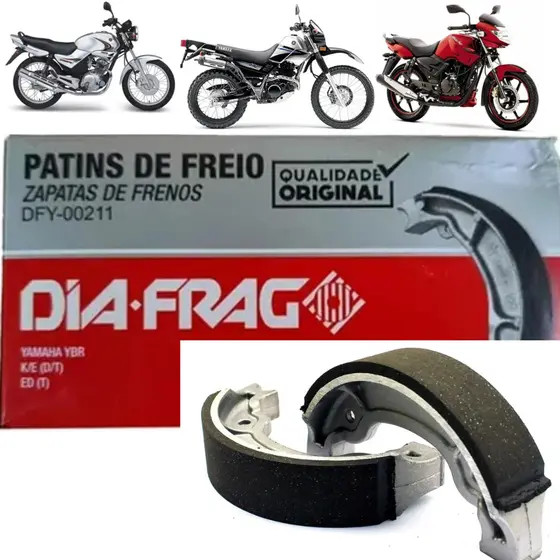 PATIM DE FREIO TRASEIRO XT 225 (1997 A 2006) - DIAFRAG