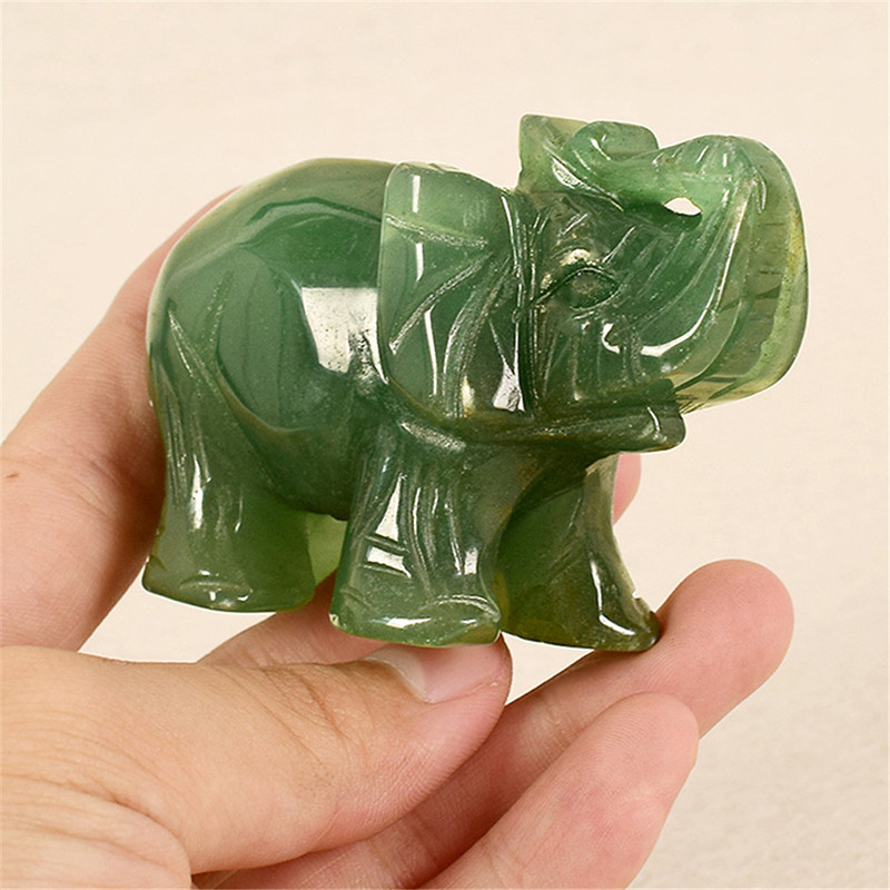 2026 Novo 1PC 1.5-2 Polegadas Mini Elefante Em Forma De Ornamento Pequena Escultura Desktop Casa Artesanato