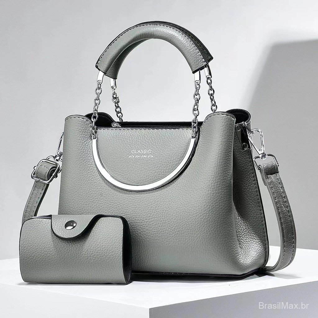 [Bolsas Femininas Shichen] Bolsas Femininas 2024 Nova Moda Bolsa de Mão de Alta Qualidade Bolsa Mãe e Filho Bolsa de Omb