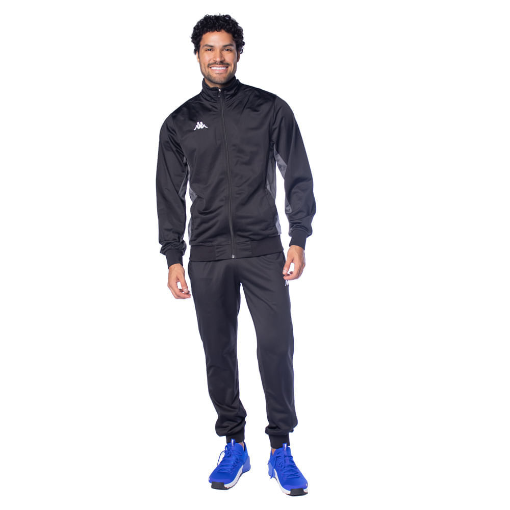 Agasalho Masculino Kappa Trilobal  St John Preto