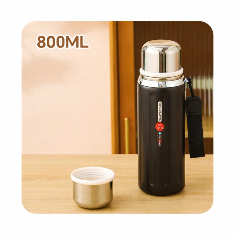 Garrafa Térmica Inox 800ml Com Filtro Chá Bebidas Quentes