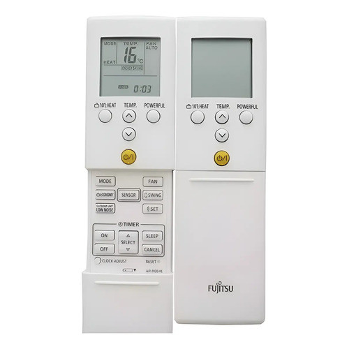 Controle Remoto Ar Condicionado Fujitsu Inverter Quente Frio ASBG07LMCA ASBG09LMCA ASBG12LMCA