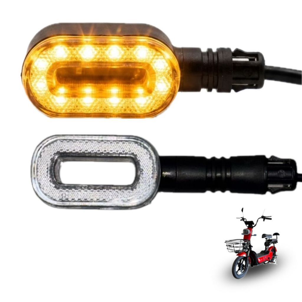 Seta Pisca De Encaixar Para Scooter Elétrica