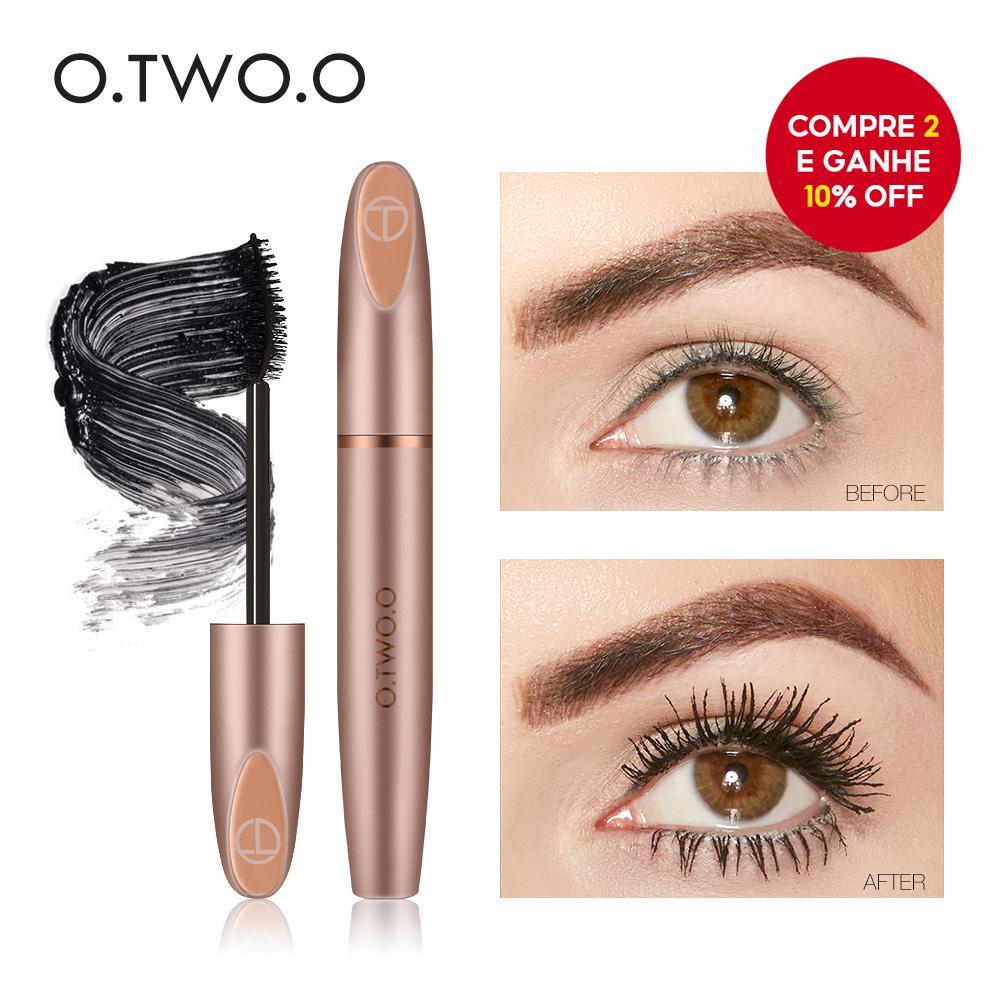 O.TWO.O Rímel 4D de Fibra de Seda para Cílios Maquiagem de Olhos Longa Duração à Prova de Manchas