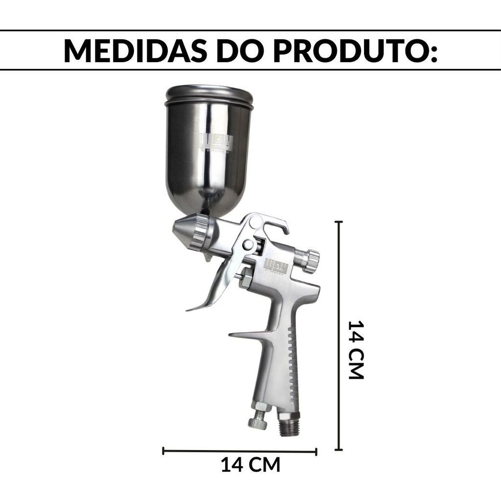 PISTOLA PINTURA GRAVIDADE AERÓGRAFO 0,5MM - IWPPAPR · foto 2