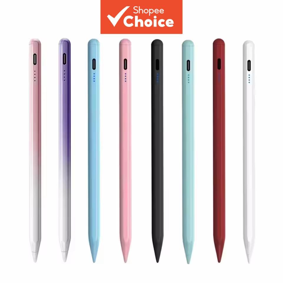 Caneta Stylus para Apple iPad com rejeição de palma, display de energia para acessórios Apple Pencil 2025 2022 2021