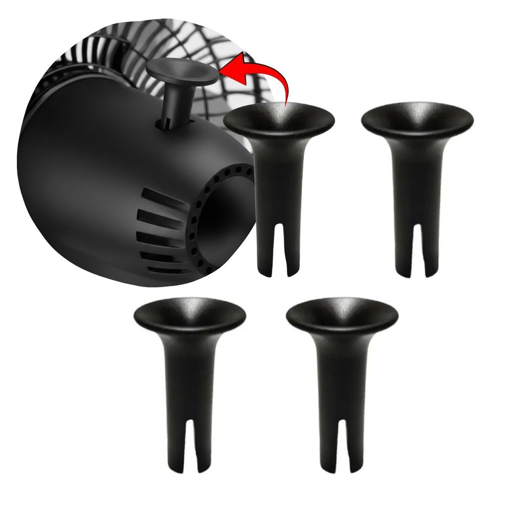 Botão Pino de Oscilação p/ Ventilador Arno Turbo – Kit 4 PÇ