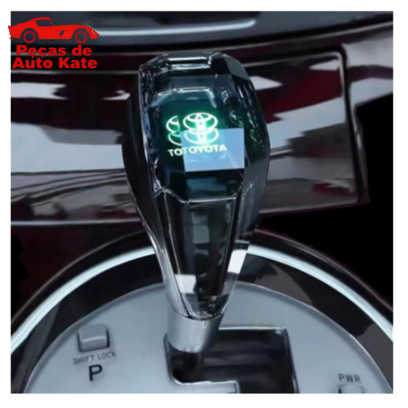 Manopla de Câmbio de Cristal com Luz LED para Toyota Corolla RAV4 Vios Hilux SW4 Sienna Previa OZLJ