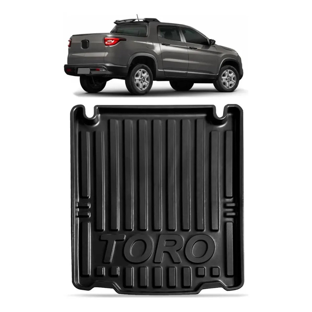 1- Tapete Protetor Bandeja Caçamba Fiat Toro 2016 2017 2018