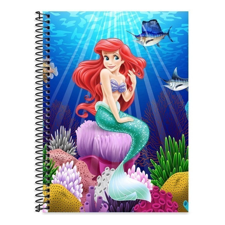 Caderno    Sereia 10 Matérias Capa Dura