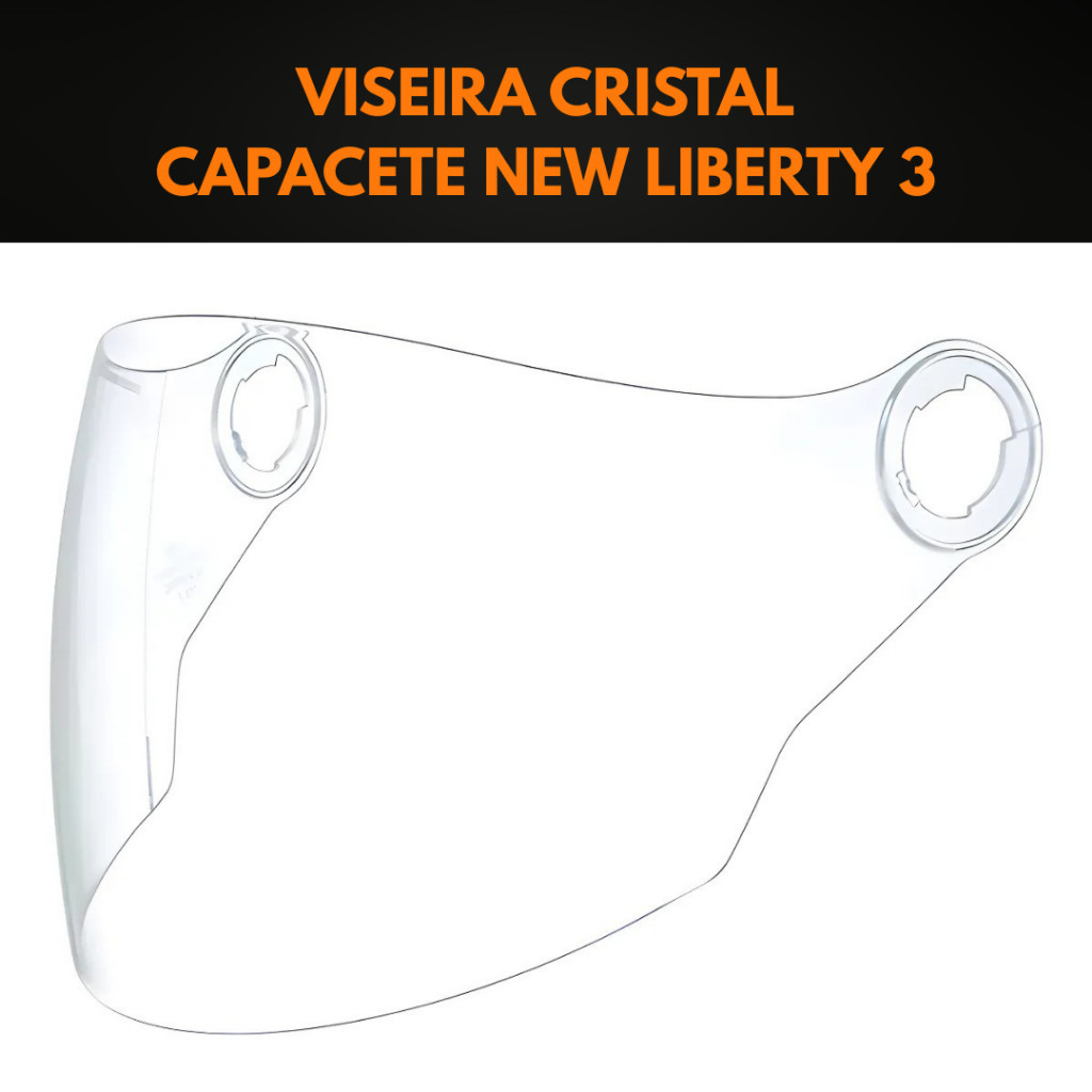 Viseira Cristal Capacete Protork New Libery 3 em Oferta na Shopee
