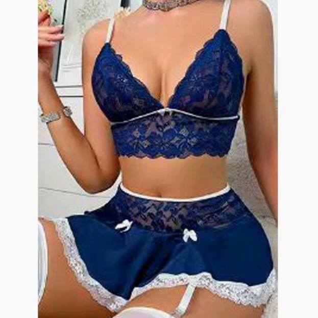 Pijama Sexy europeu americano oco camisola Top Shorts Loungewear feminino de duas peças