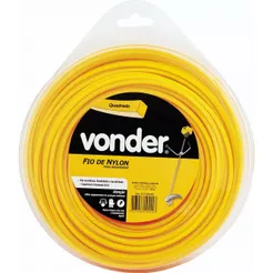 Fio de Nylon 3,0mmx50m Quad para roçad/aparad peça Vonder