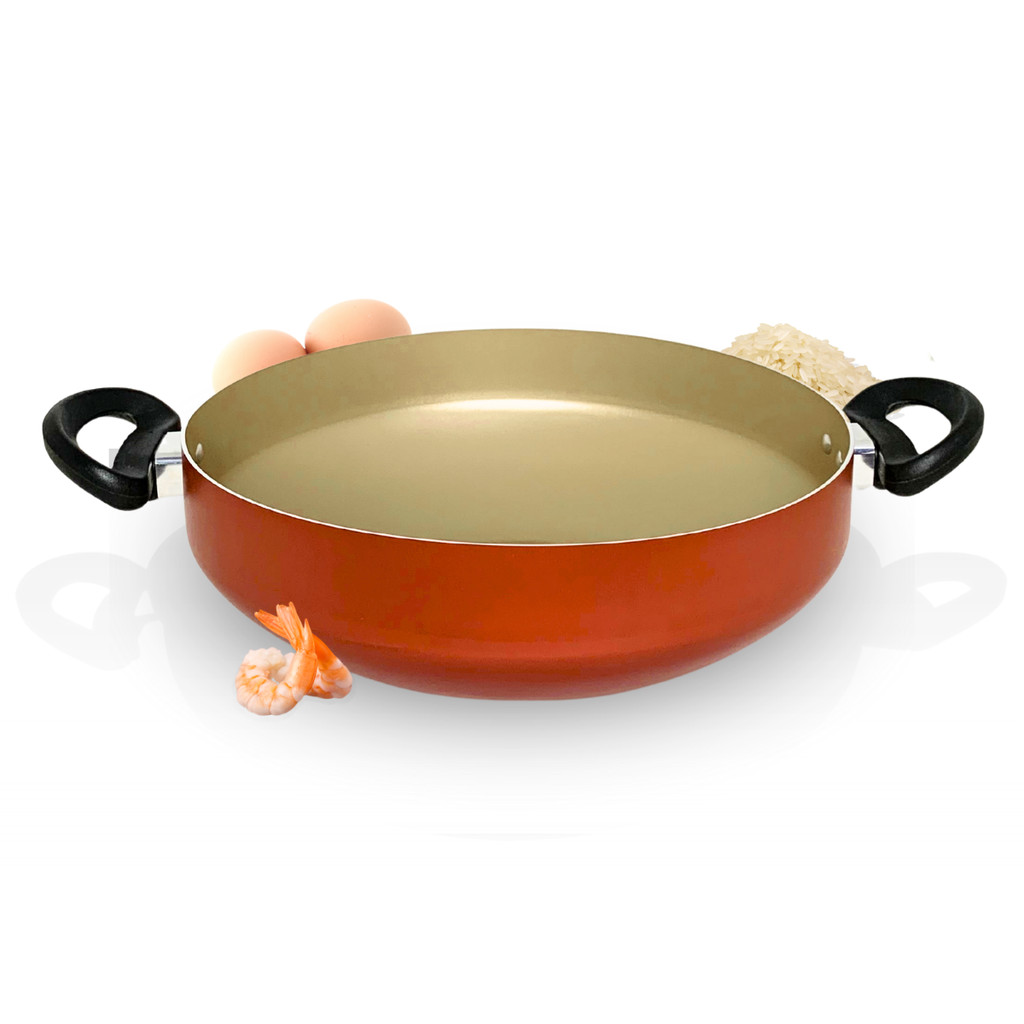 Frigideira Wok Paellera Antiaderente Premium Borda Alta