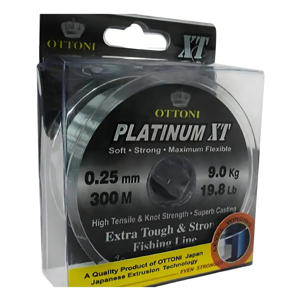 Linha De Pesca Monofilamento Platinum XT  Flexível Forte CARTELA - VARIAÇÕES