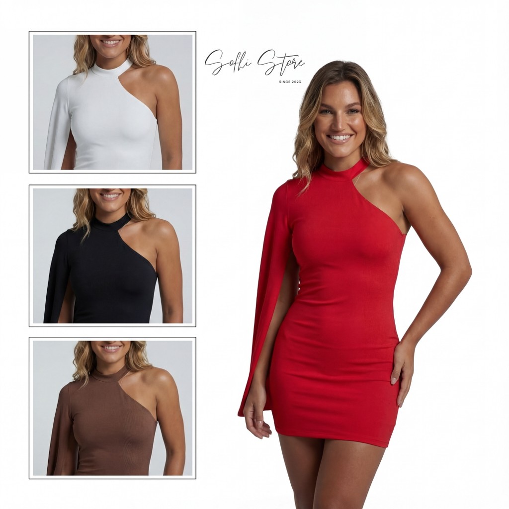 Vestido Feminino Manga Nula Moda Virginia Look Final Ano Novo Festa Balada em Oferta na Shopee