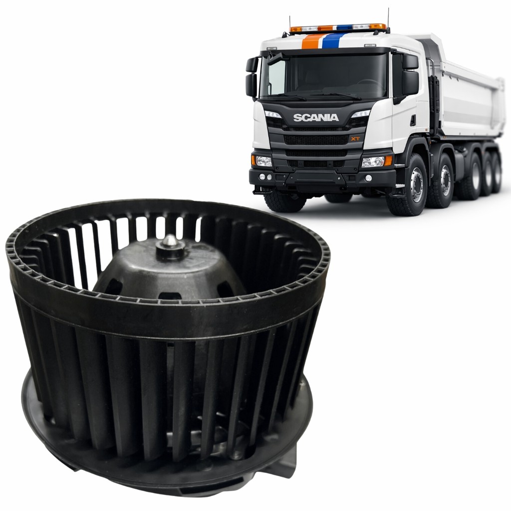 Motor Ventilador Interno Scania NTG Serie 7 24V Turbina Simples Alta Vazao Ar Cabine Linha Pesada