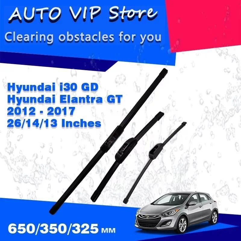 Para Hyundai i30 GD Elantra GT 2012 2013 2014 2015 2016 2017 Lâminas De Limpador Dianteiro Traseiro Do Carro Pára-Brisas