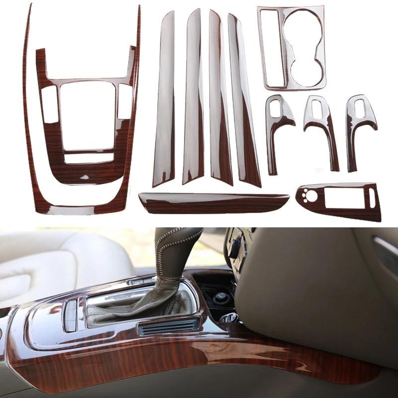 Para Audi A5 2008-2016 Estilo De Fibra Carbono Decoração Interior Console Central Engrenagens Windows Painel Controle Su