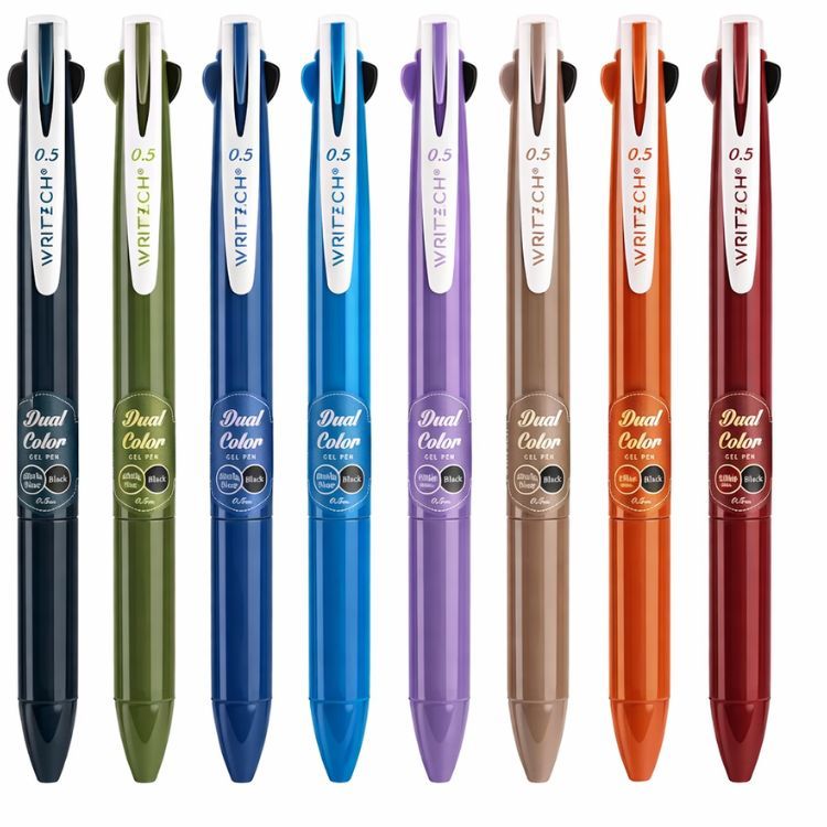 Caneta Gel Retrátil Duas Cores 0.5mm W-608 WRITECH