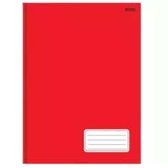 CADERNO BROCHURA 1/4 CD 48 FOLHAS – KBOM VERMELHO - UNITÁRIO