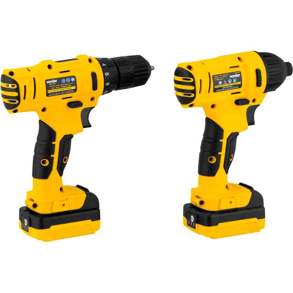 Kit Parafusadeira/Furadeira Impacto 12V Bivolt VONDER · foto 2