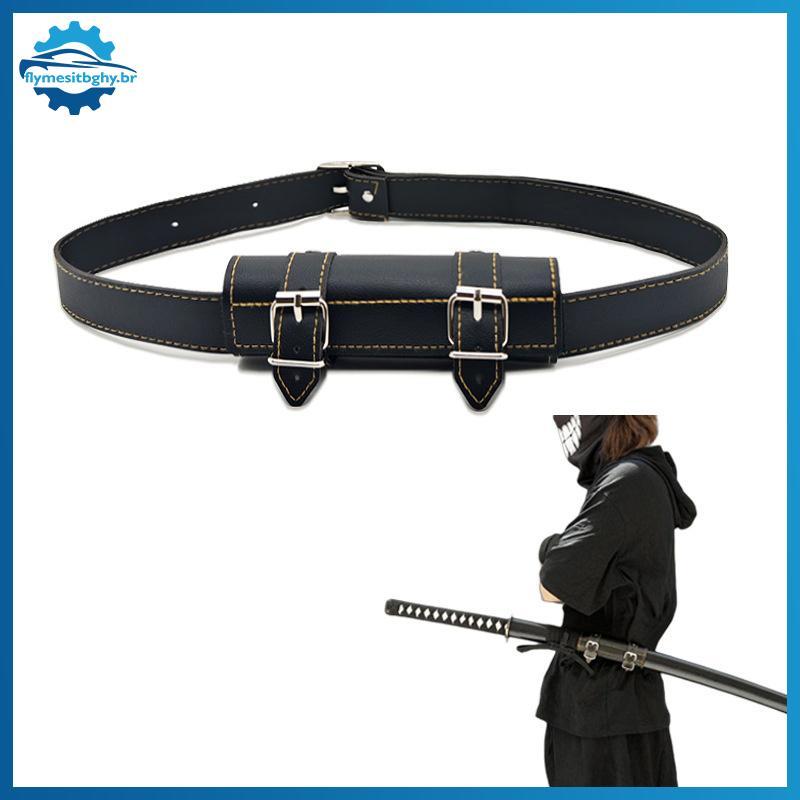 flym Cinto De Couro PU Para Katana , Suporte De Espada Medieval , Adereços De Cosplay Bainha Demon Slayer fl