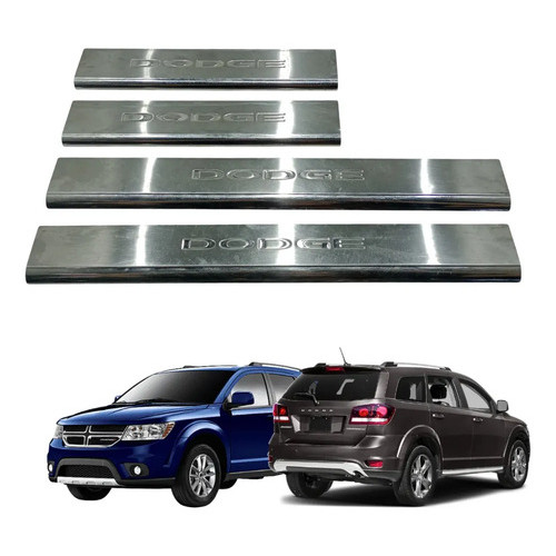 Kit Soleira Inox Acabamento Pisante Da Porta Dodge Journey